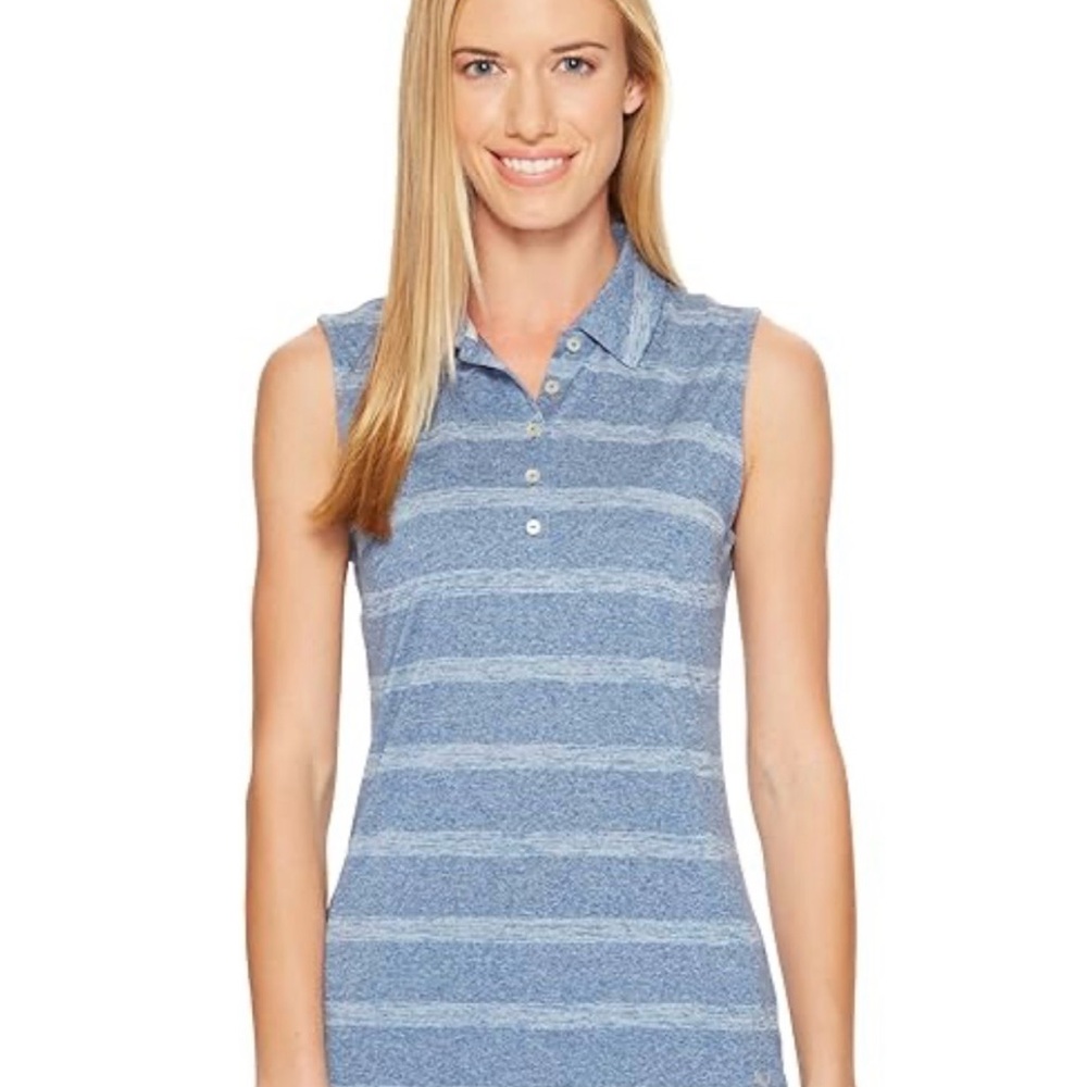 Puma Golf Women's Pounce Stripe Sleeveless Polo